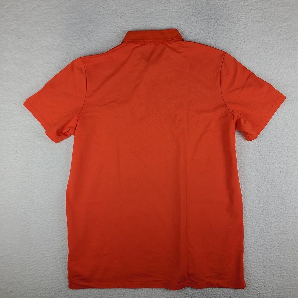 RLX Ralph Lauren‎ Polo Shirt Mens Large Dark Orange Performance Golf Pocket *